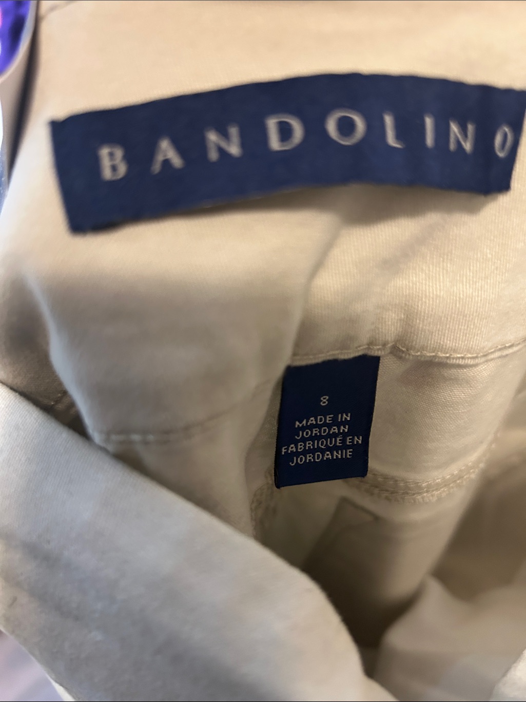 Bandolino Light Beige Skimmer Bermuda Shorts — image 7 of 8